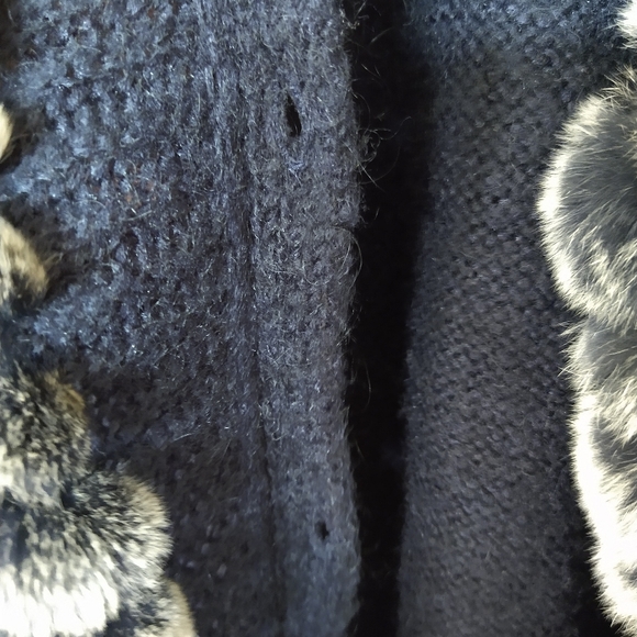 Long Fur-Trim cardigan - Picture 8 of 10